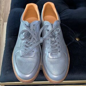 Brunello Cucinelli Gray Leather Sneakers